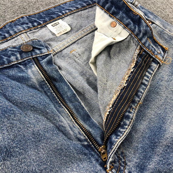 90s Vintage Blue Wash Levis 505 Jeans 35x31, Levi… - image 7