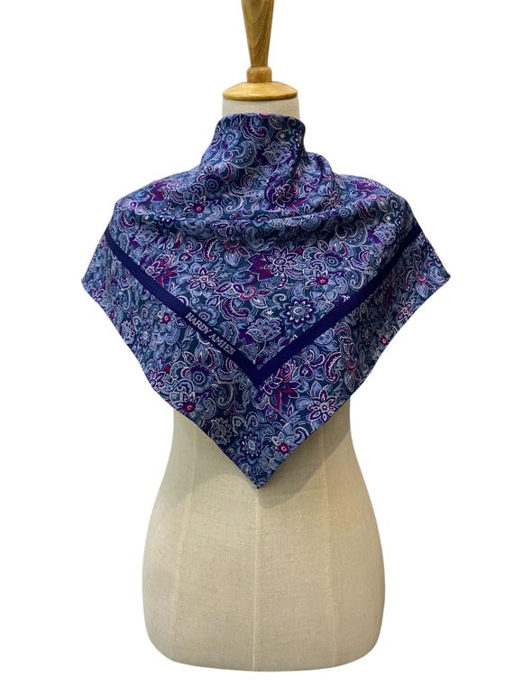 Buy Vintage Hardy Amies Silk Scarf, Twill Silk Scarf, Vintage Silk