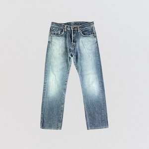 【COLOR iN ID】X Vintage Wide Denim Vintage Y2K Raw Blue Baggy Embroidered Denim Jeans Men 34x34