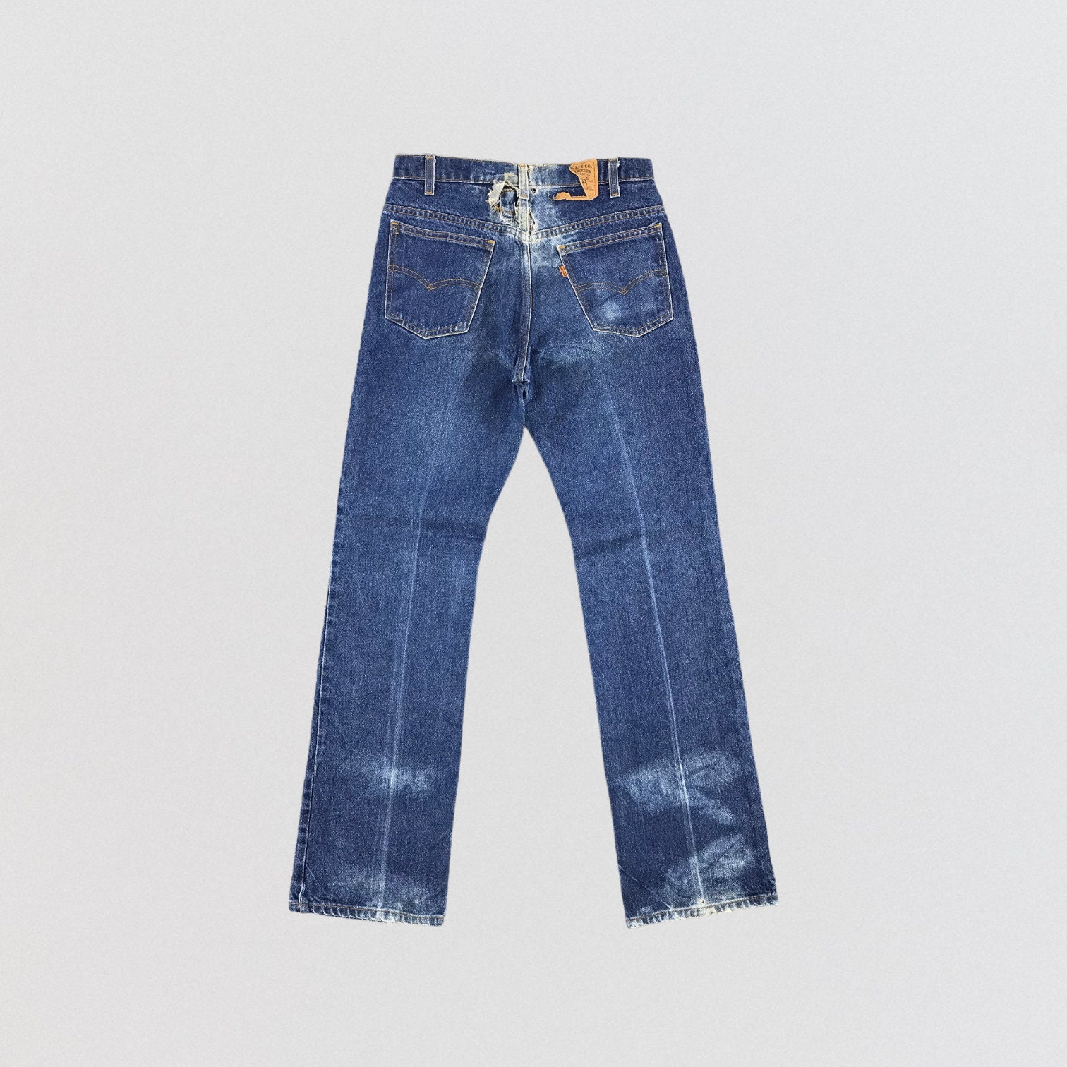 80's Levi’s 517-0917 W30L36 35W)80s Levi's 517 American-made denim bootcut jeans (517