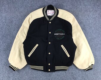 Vintage Splendid Shot Varsity Jacket Large Size Fancy Ball Wool Jacket 90s Letterman Jacket Vintage Winter Jacket Vintage Sport Jacket