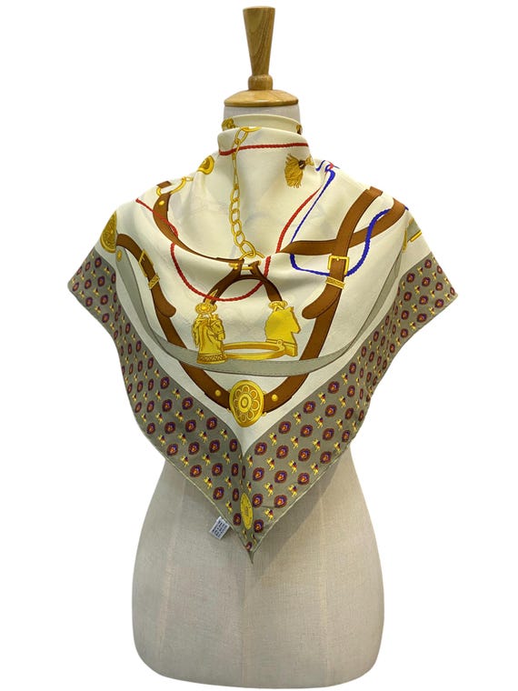 Vintage Mantero Silk Scarf, Twill Silk Scarf, Vintage Silk Muffler, Vintage Neck Scarf, Vintage Neck Accessories, Vintage Silk Scarf