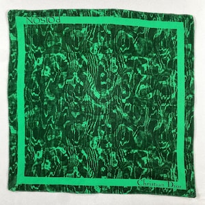 Vintage Christian Dior Handkerchief Retro Cotton Handkerchief Colorful Vintage Hanky Vintage Floral Handkerchief Headscarf Bandana