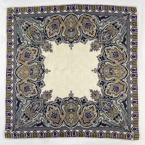 Vintage Christian Dior Handkerchief Retro Cotton Handkerchief Colorful Vintage Hanky Vintage Floral Handkerchief Headscarf Bandana