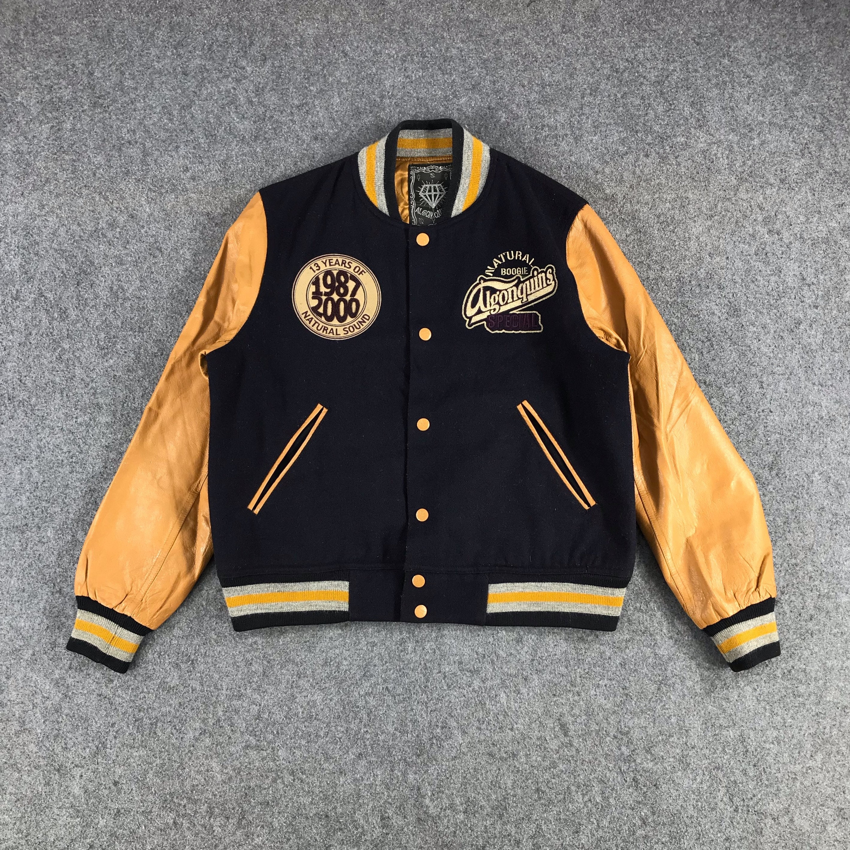 Vintage Algonquins Varsity Jacket Medium Size Vintage - Etsy