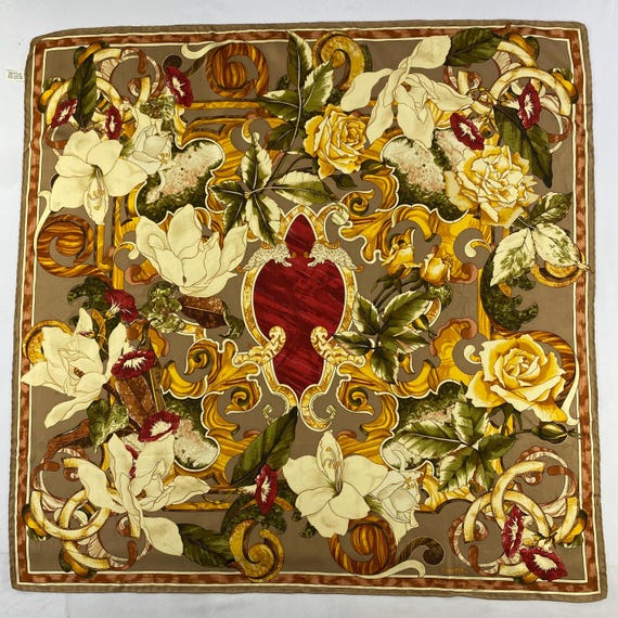 Buy Vintage Chanel Silk Scarf, Twill Silk Scarf, Vintage Silk