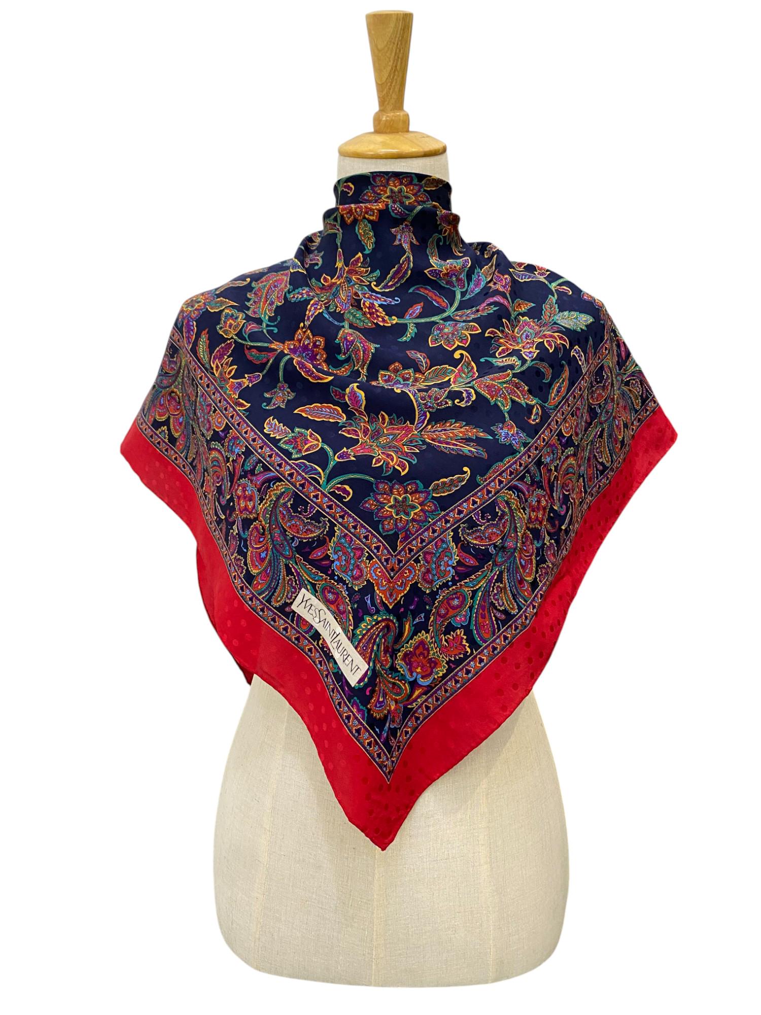 Yves saint laurent scarf - Etsy 日本