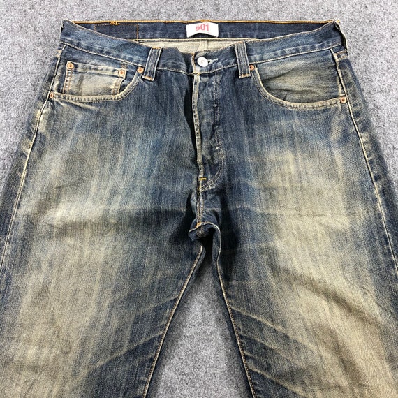 Vintage Rusty Mud Wash Levis 501 Jeans 35x30, Levis H… Gem