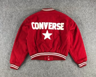 red converse jacket