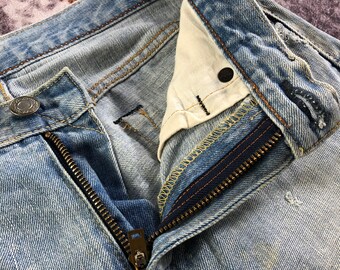 Vintage Light Wash Edwin 505ZX Selvedge Jeans 32x33, Vintage