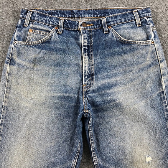 90s Vintage Blue Wash Levis 505 Jeans 35x31, Levi… - image 3