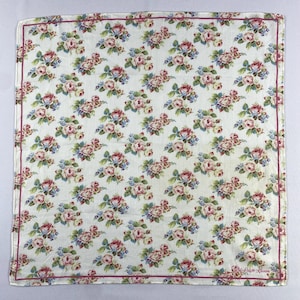 Vintage Polo Ralph Lauren Handkerchief Retro Cotton Handkerchief Colorful Vintage Hanky Vintage Floral Handkerchief Headscarf Bandana