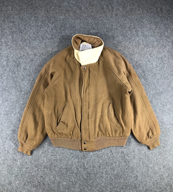 Vintage Town & Country Harrington Wool Jacket Medium Size Vintage Town & Country Harrington Wool Jacket Medium Size