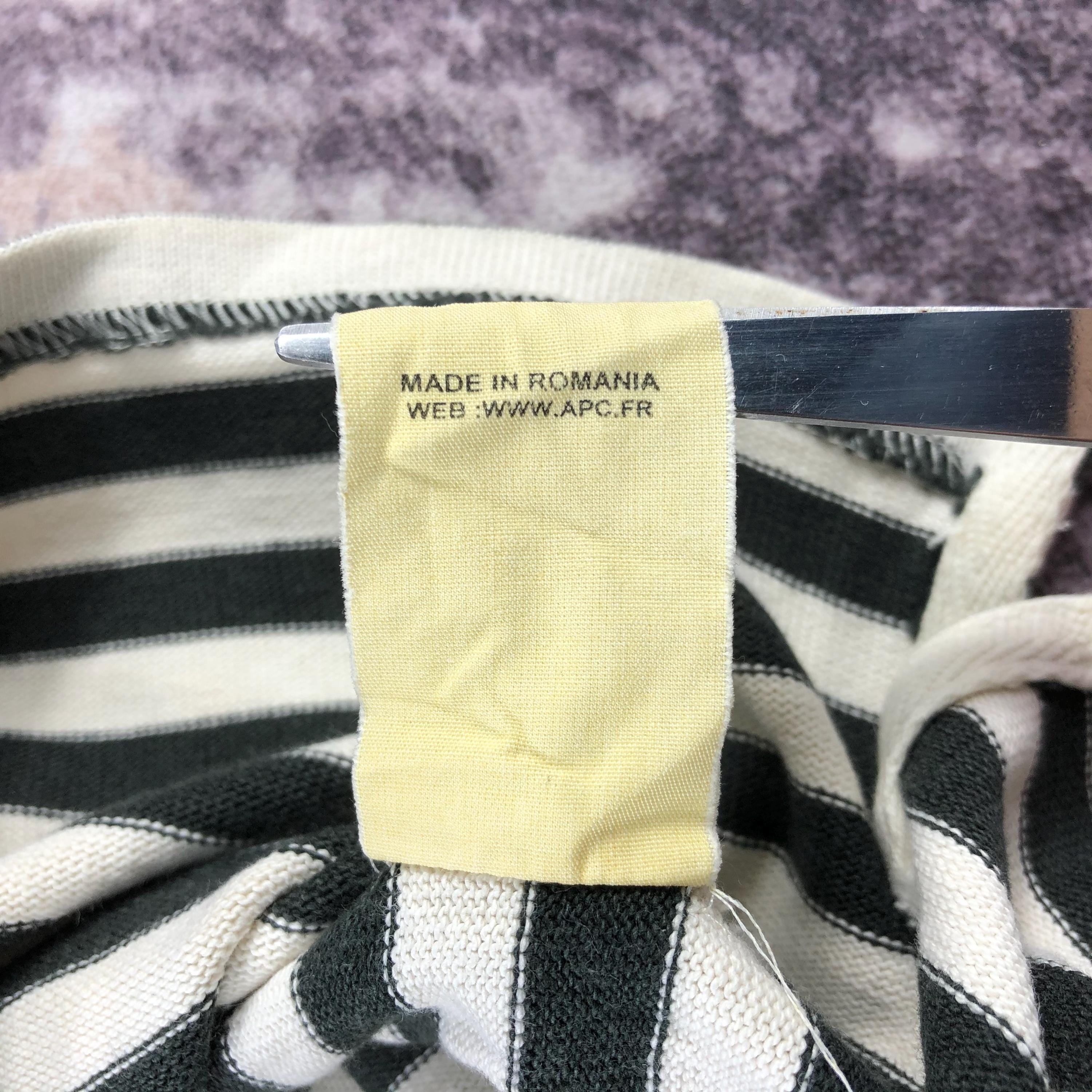 【A. P. C.】Logo Stripe Short Sleeve T-Shirt/全国送料込み Vintage APC Striped Short Sleeve Women T-shirt X Small Women