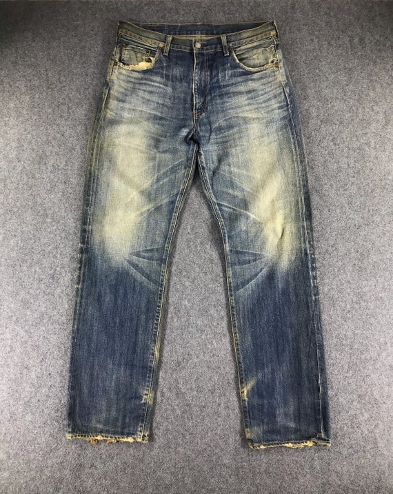 Vintage Levis 502 Selvedge Jeans 35x34 