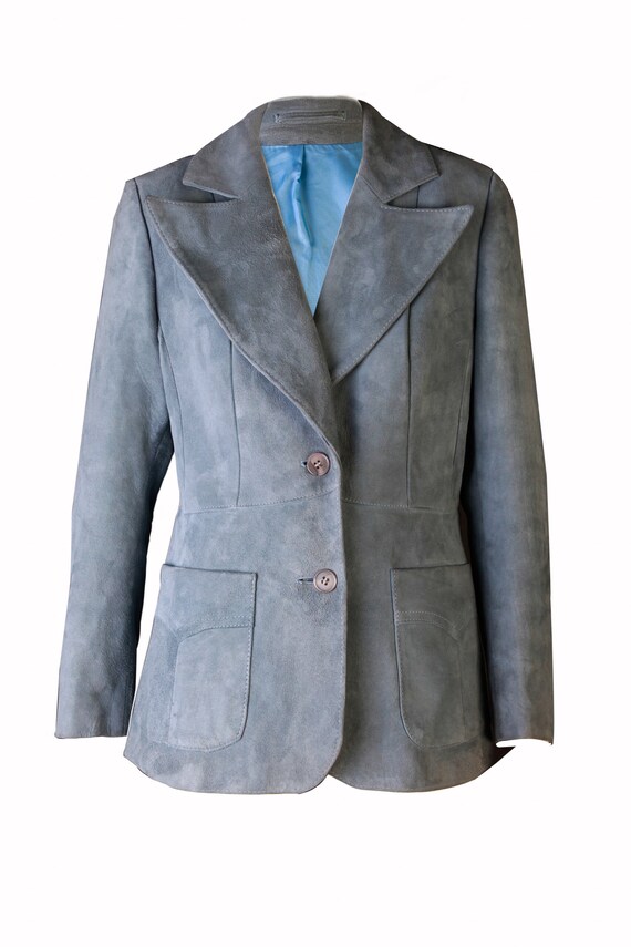 Veste en daim veritable vintage année 1970