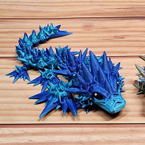 Baby Void Sea Dragon - Articulated Dragon - Many Beautiful Colors -  3d Printed Flexible Sensory Toy