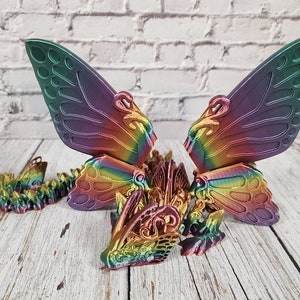 Magic Butterfly Dragon - 4 sizes & 80+ Colors -  Huge Wings - 3d Printed Flexible Sensory Toy