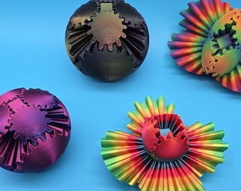 Gear Ball - 2 sizes in the hottest Colors - Addicting Articulated Sensory Toy - TARIFF FREE