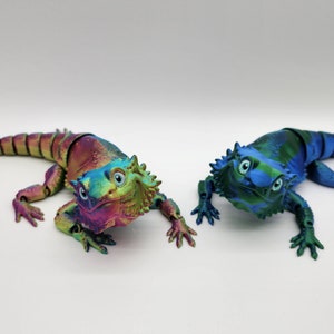 Articulating Bearded Dragon Baby/Adult 80 Colors Flexible Sensory Toy image 6