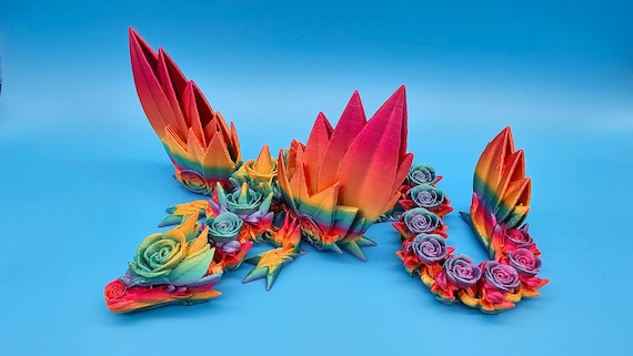 Magic Rose Wing Dragon - Baby/adult - 6 Sizes & 80+ Colors