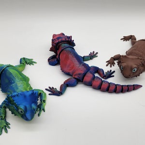 Articulating Bearded Dragon Baby/Adult 80 Colors Flexible Sensory Toy image 4