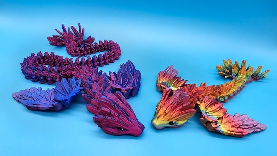 Magic Serpent Dragon - Baby/Adult - 6 sizes & 80+ Colors -  Flexible Sensory Toy - TARIFF FREE