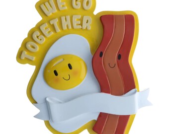 Bacon and Eggs ! Couples ! Best Friends! Siblings! Cousins! Personalize with 2 Names