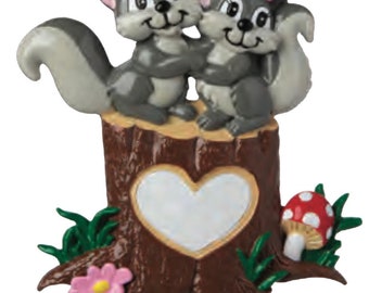 Cute Squirrel Couple ! Mr and Mrs ! Personalize with 2 Names