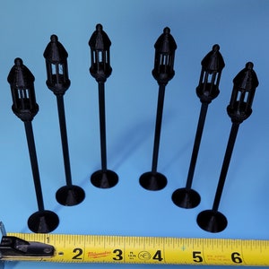 LAMP POSTS - 6 lamp posts - SeeScape Pathway™ - Fish Tank Decor for Aquariums & Terrariums