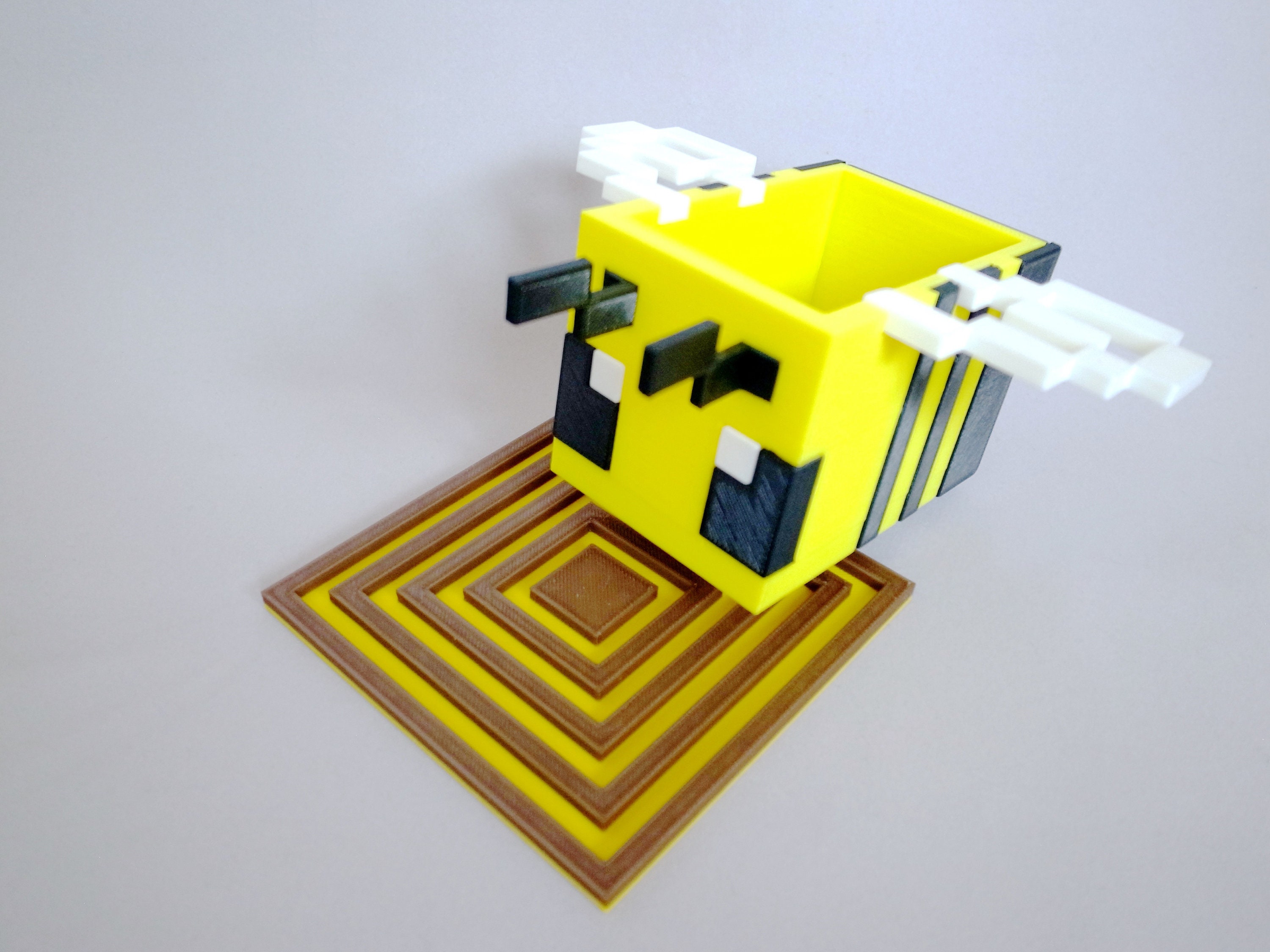 ArtStation - Cute Minecraft Bee 3D printed & hand painted gaming