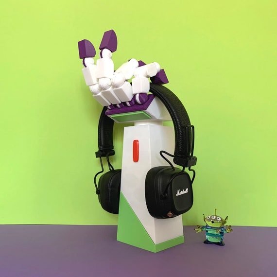 Support pour casque audio Buzz l'Éclair Impression 3D main avec doigts  mobiles, bureau technique, gadget sympa, décoration Toy Story, accessoire  esthétique -  France