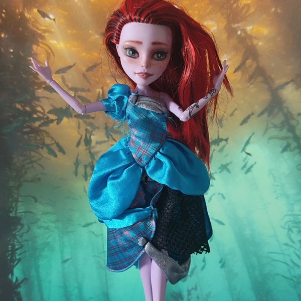 OOAK Arielle Ariel inspiriert Doll Monster High repaint Puppe Amy Adams Style from Operetta (part of your world)