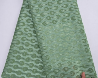 High-End Men's African Swiss Voile Lace Fabric with Embroidery, 5 Yards of High-Quality Original Polished Cotton Lace Fabric