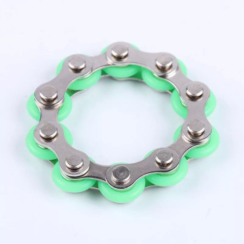 2 pieces set bike chain fidget toy spinner anti stress Etsy