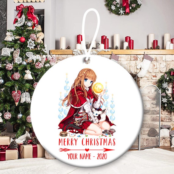Personalized Anime ornaments ornaments shown on | Etsy