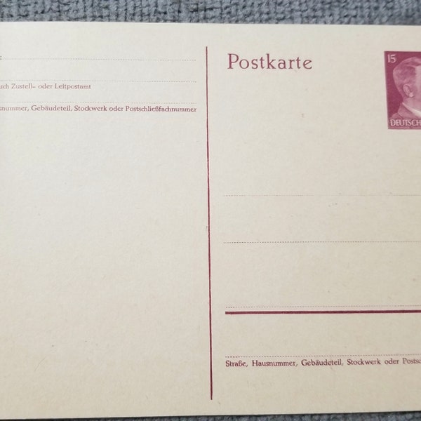 World war 2 prepaid postcard from germany (1939-1945)-Brown-(rare)