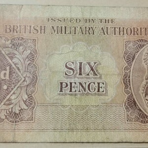 6 Pence-issued by the British Military