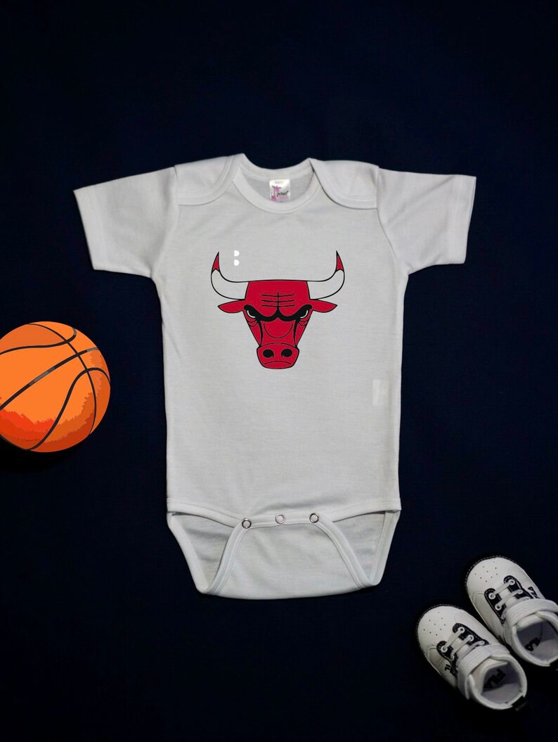 CHICAGO BULLS baby onesie bulls basketball baby one piece Etsy