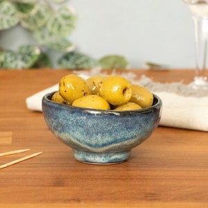 Handmade Ceramic Olive Bowl: Small Pottery Tapas Dish