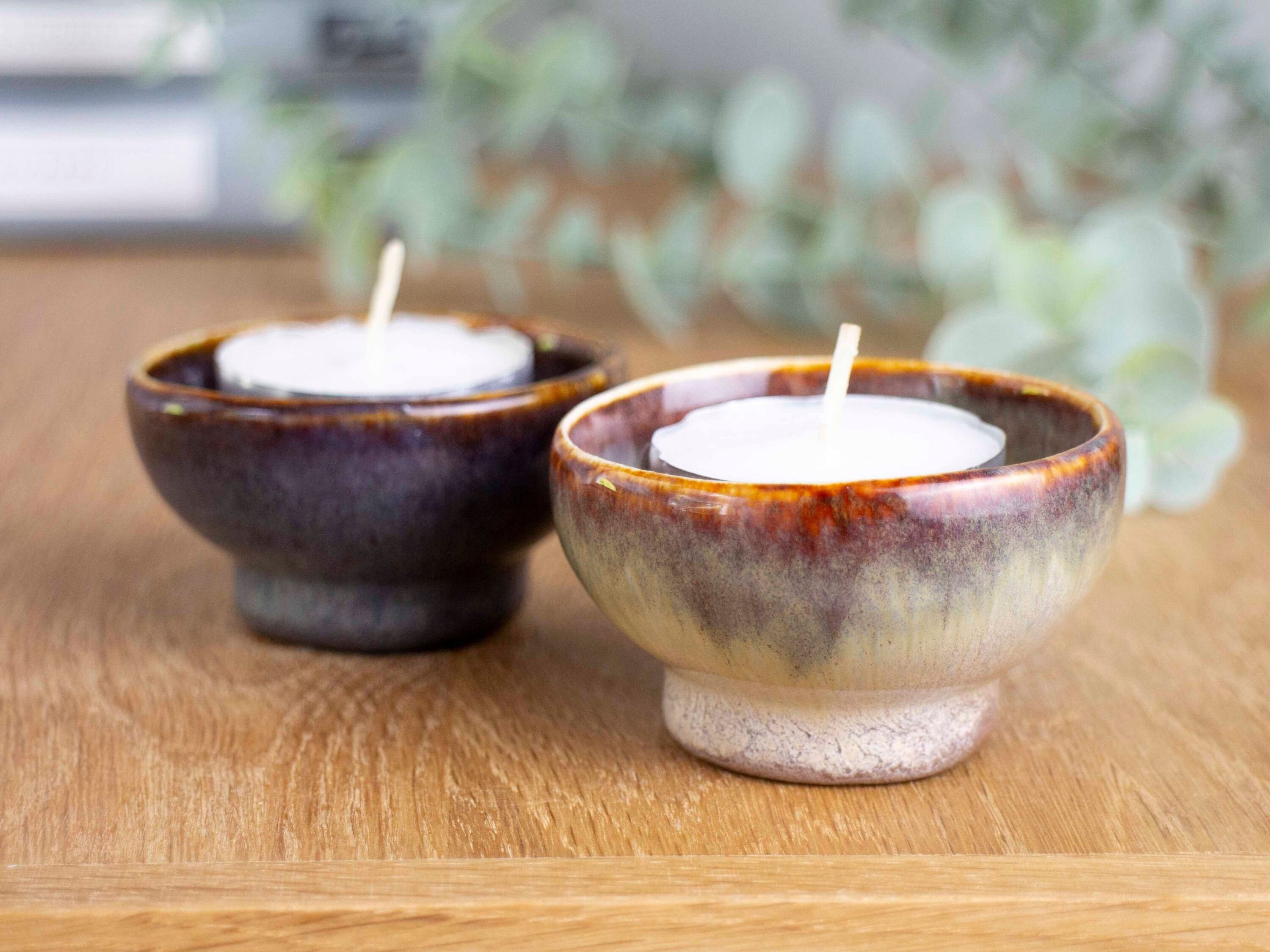 Handmade Ceramic Tea Light Candle Holder Available in 11 Glazes ...