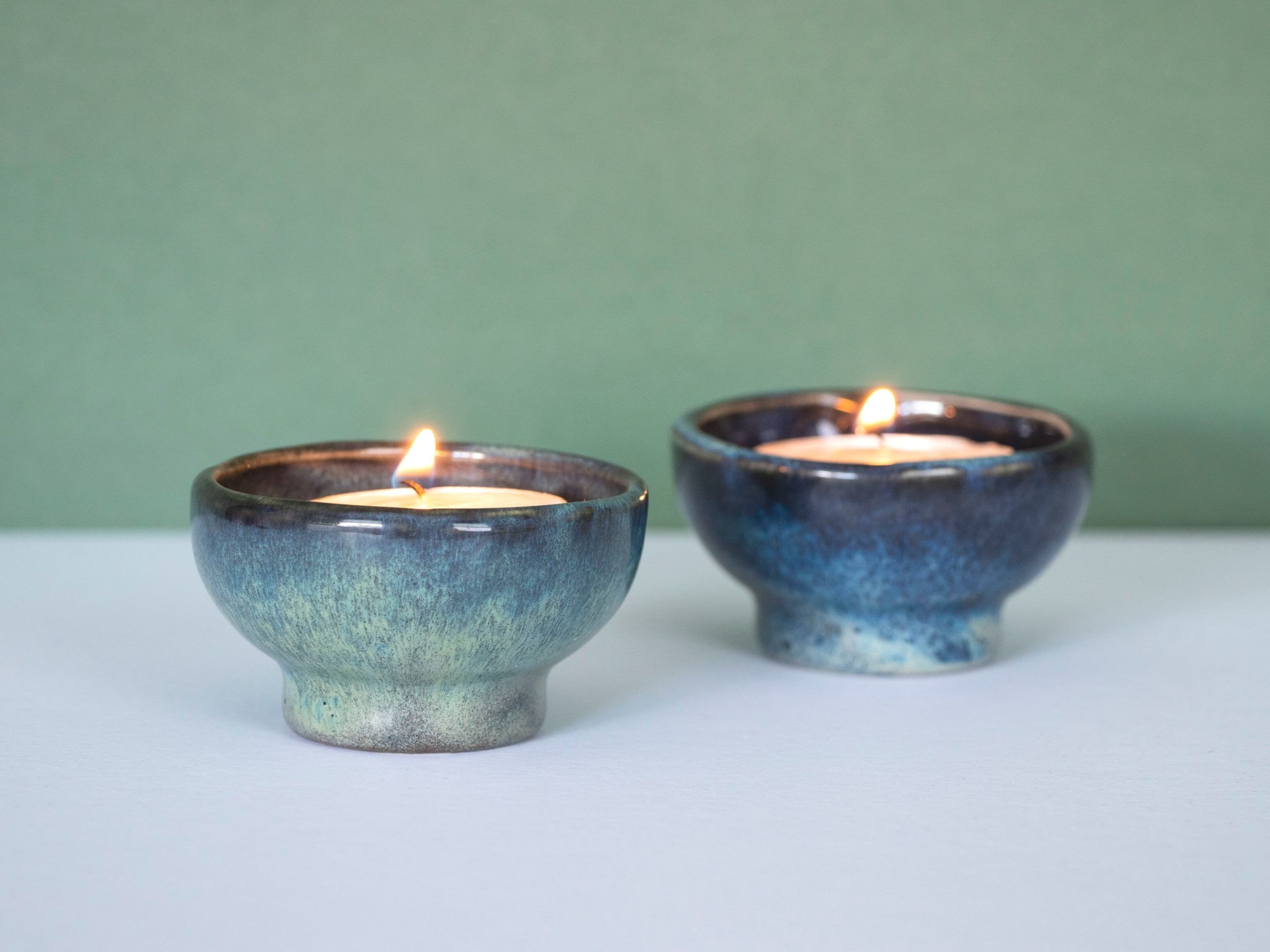 Handmade Ceramic Tealight Holder | Small Pottery Tea Light Candle ...