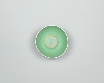Small green ceramic handmade bowl - 3 colour options