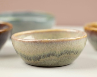 Small ceramic sauce dish | handmade soy sauce dish | Scottish themed trinket dish | foodie gift