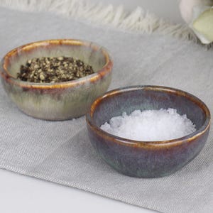 Small handmade ceramic bowl | Mini condiment dish | Seasoning bowl | Available in two glazes, inspired by the Scottish Highlands