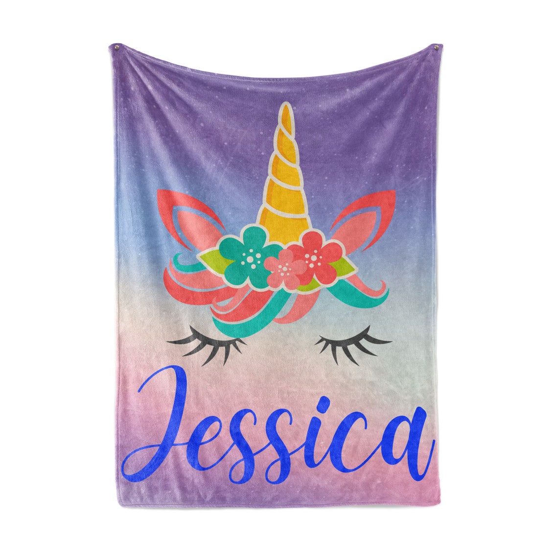 Personalized Unicorn Blanket Unicorn Bedroom Decor For Girls Etsy