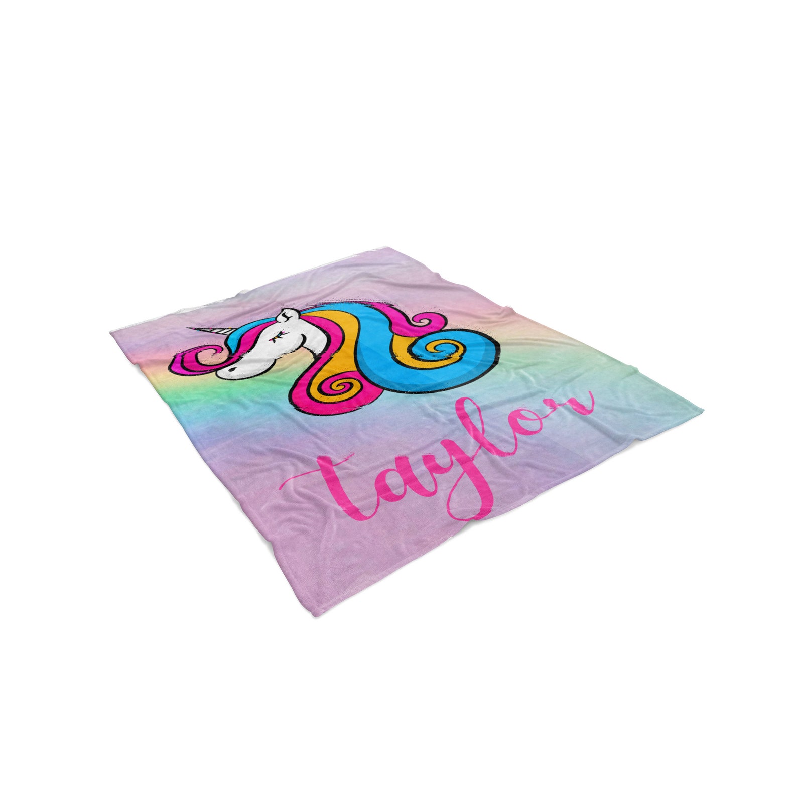 Personalized Unicorn Blanket Unicorn Bedroom Decor For Girls Etsy