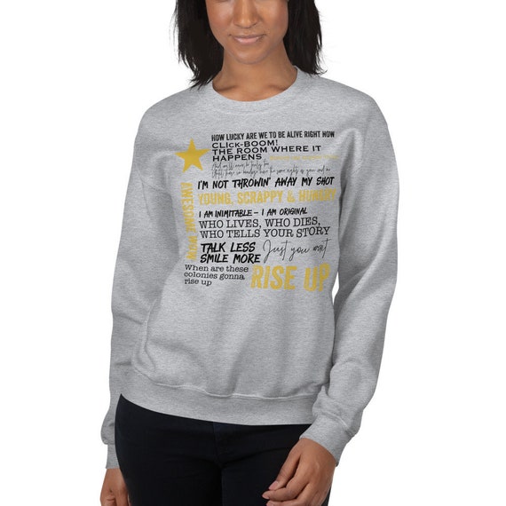 Hamilton musical hoodie sale