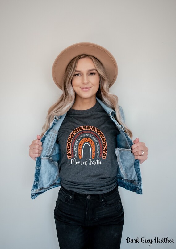 Mom of Faith T-Shirt, Faith Mom Shirt, Christian Mom Shirt, Sunday Church shirt,  Christian mother gift