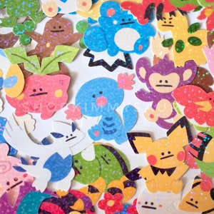 Pegatinas holográficas Gen 2 *NUEVAS PEGATINAS AGREGADAS* / Pegatinas holográficas, pegatinas de videojuegos, pegatinas lindas, pegatinas de toques, paquete de pegatinas